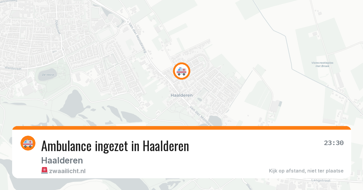 Ambulance ingezet in Haalderen — 1 apr 2026