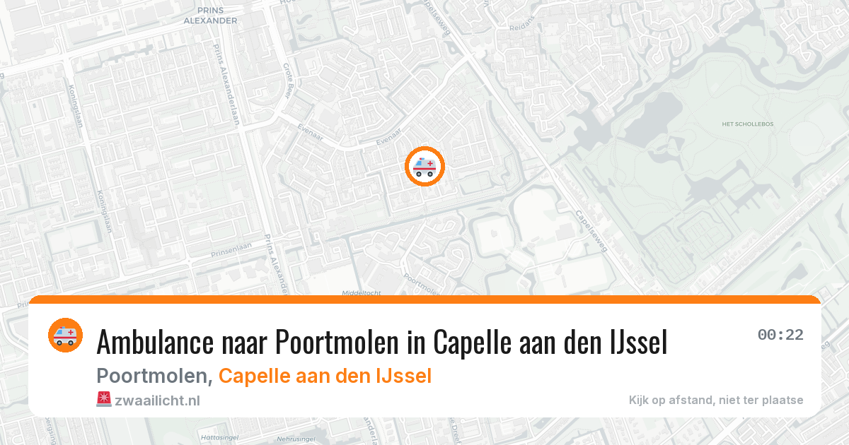 Ambulance naar Poortmolen in Capelle aan den IJssel — 22 apr 2026