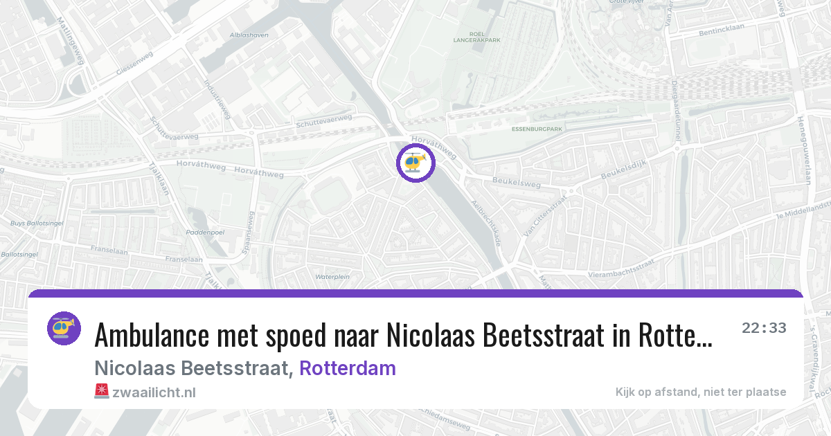 Ambulance met spoed naar Nicolaas Beetsstraat in Rotterdam — 5 jul 2026
