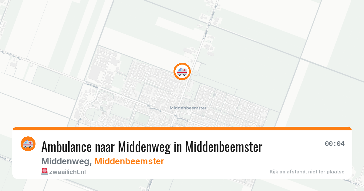 Ambulance naar Middenweg in Middenbeemster — 4 apr 2026