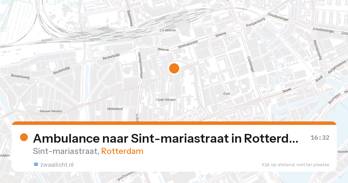 Ambulance naar Sint-mariastraat in Rotterdam — 27 aug 2026