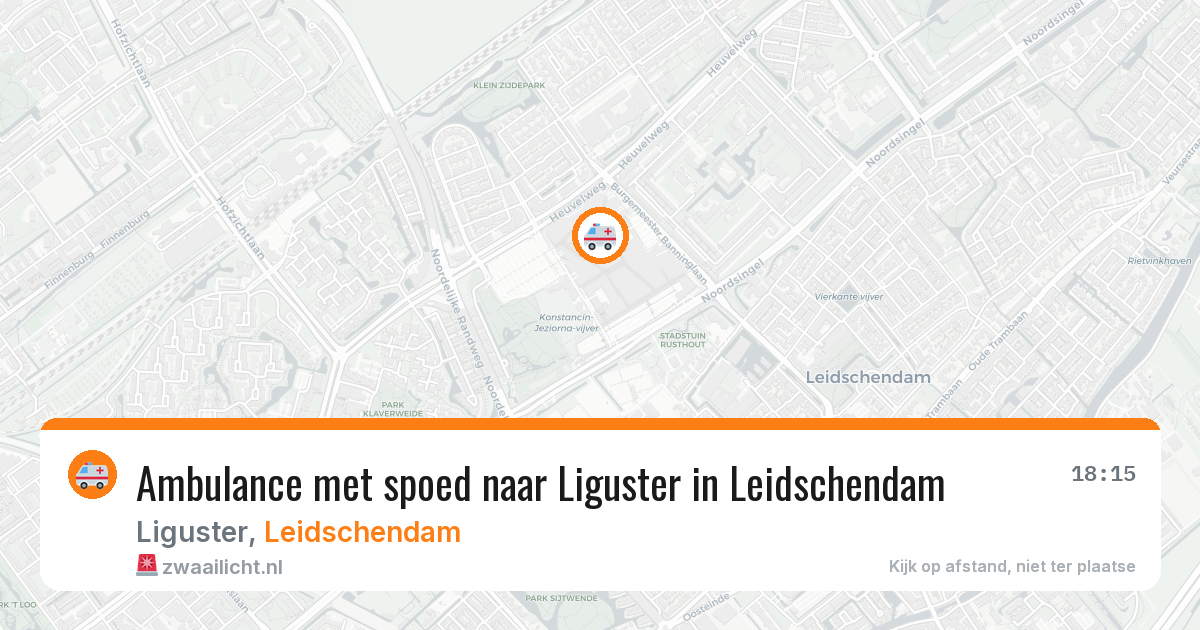 Ambulance met spoed naar Liguster in Leidschendam — 21 mei 2026