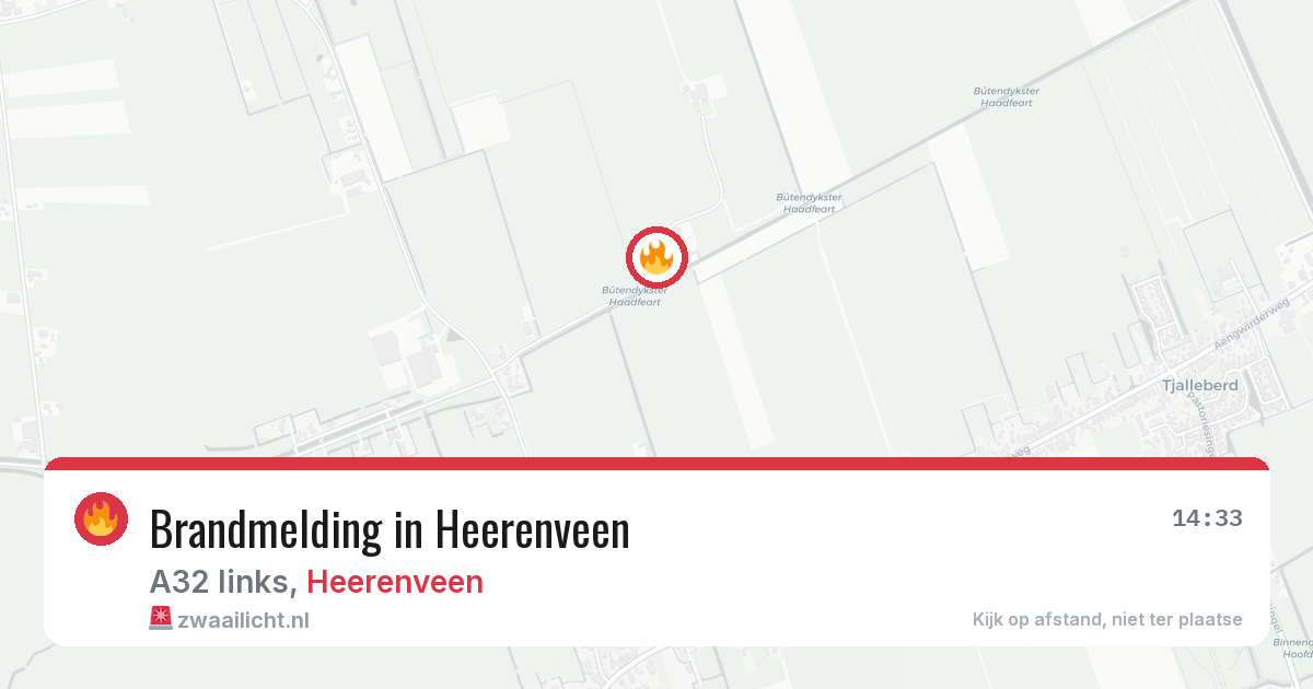 Brandmelding in Heerenveen — 24 jul 2026