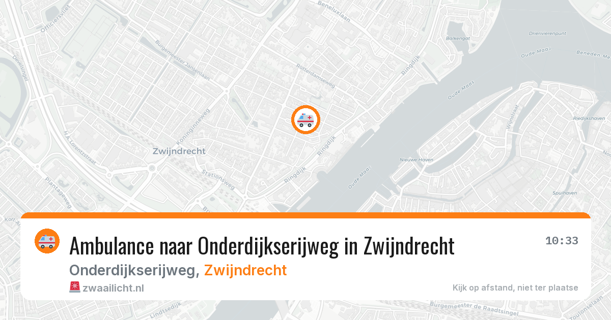 Ambulance naar Onderdijkserijweg in Zwijndrecht — 21 jul 2026