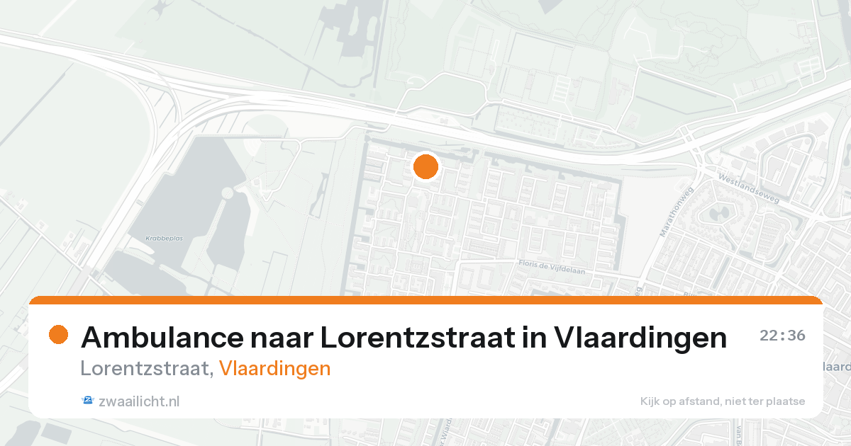 Ambulance naar Lorentzstraat in Vlaardingen — 25 aug 2026