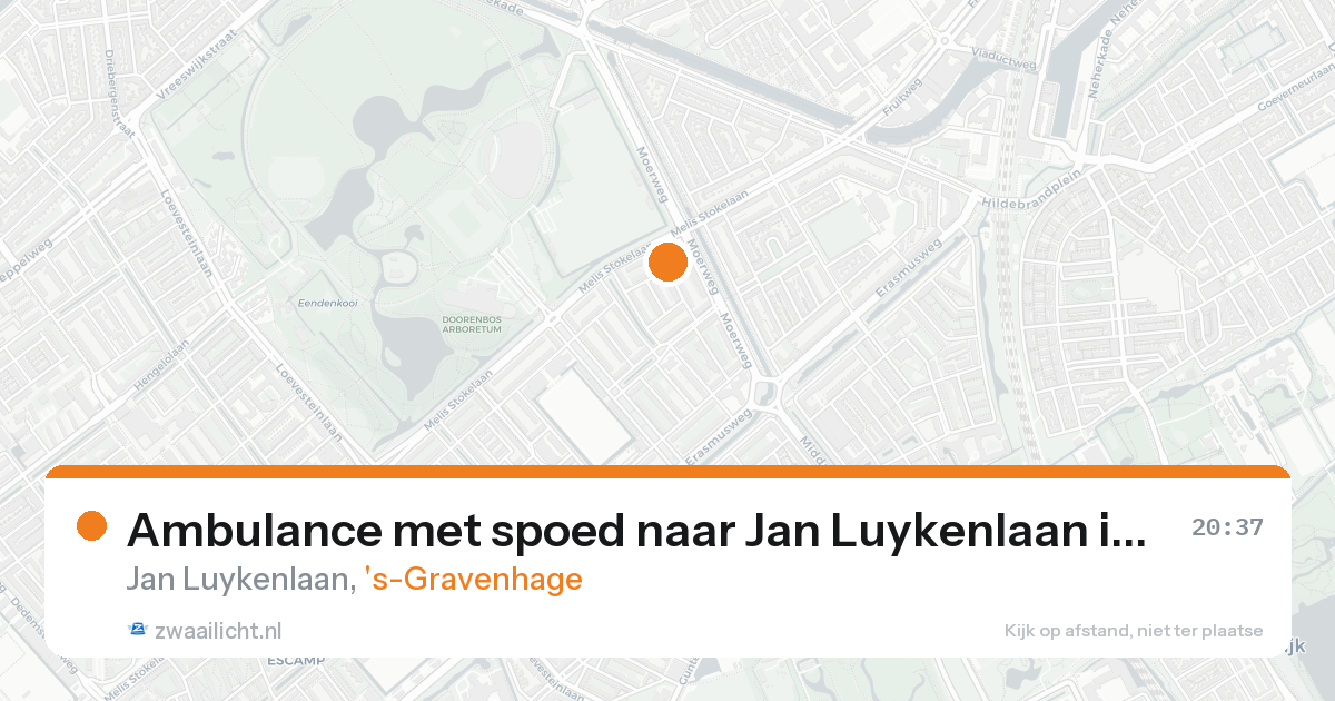 Ambulance met spoed naar Jan Luykenlaan in 's-Gravenhage — 20 aug 2026