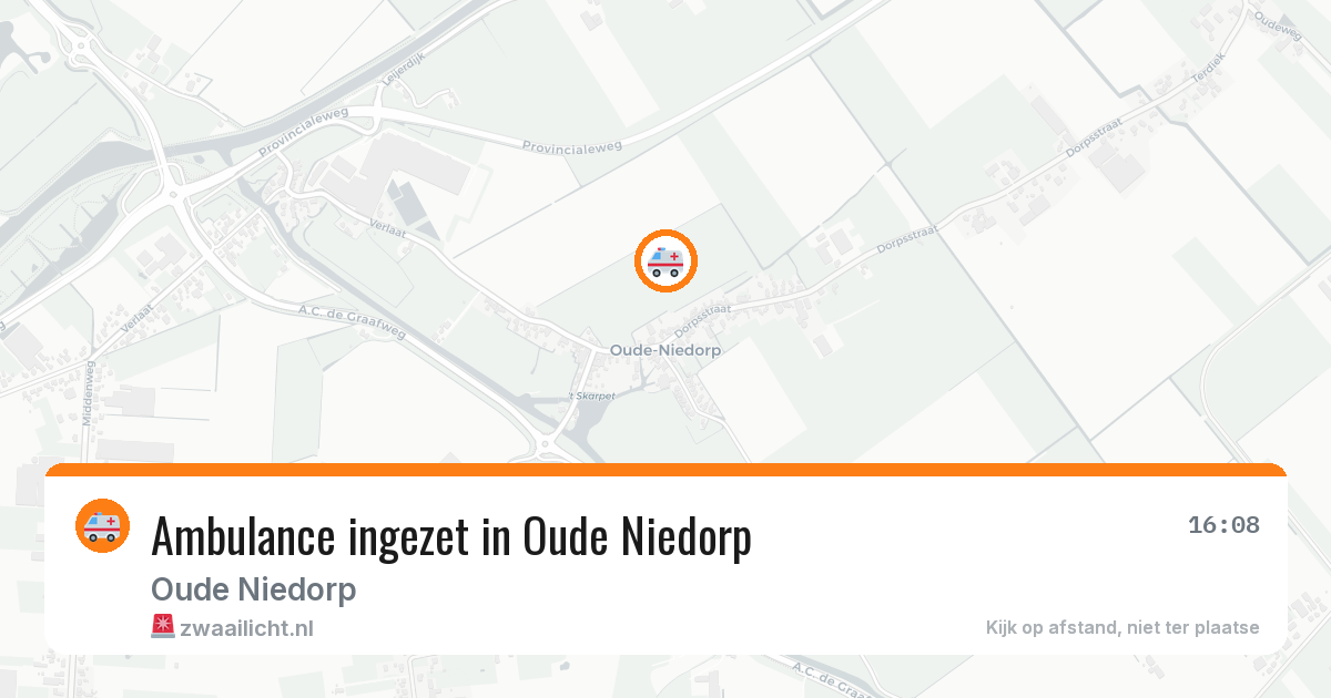 Ambulance ingezet in Oude Niedorp — 23 apr 2026