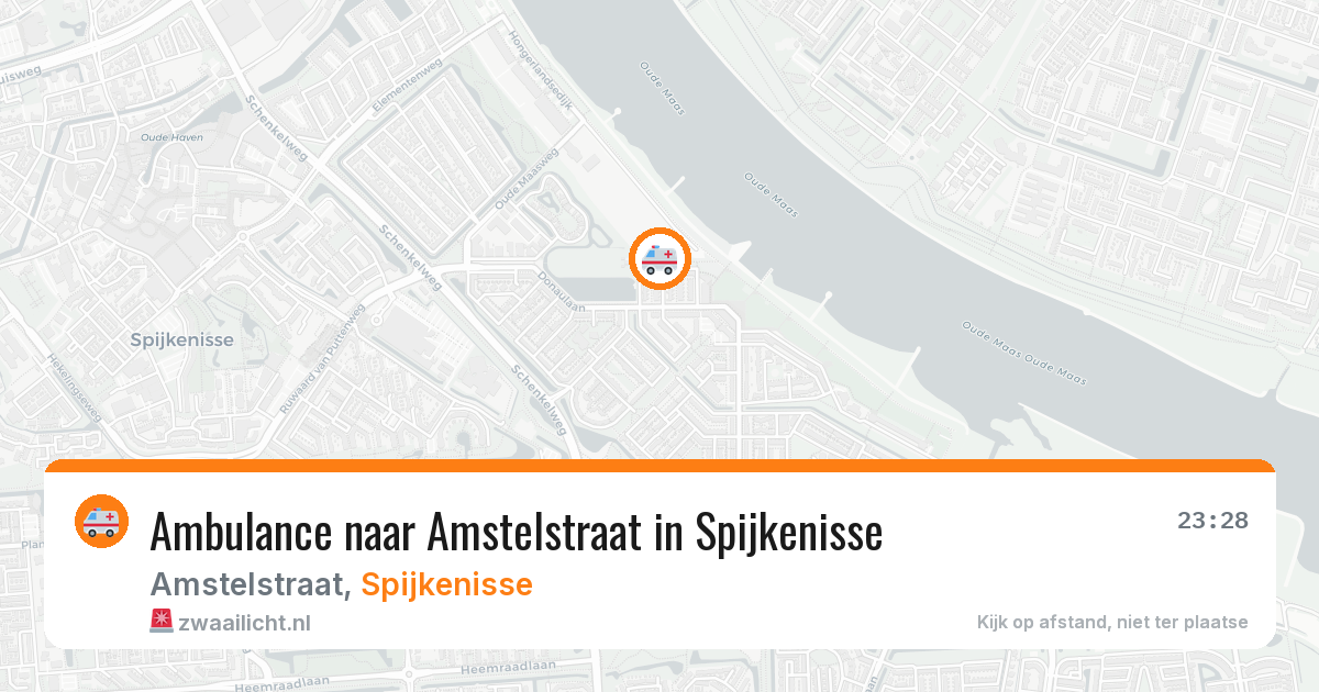 Ambulance naar Amstelstraat in Spijkenisse — 31 jul 2026