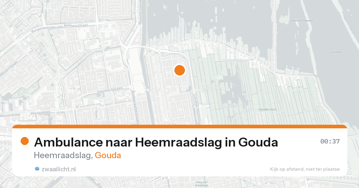 Ambulance naar Heemraadslag in Gouda — 18 aug 2026