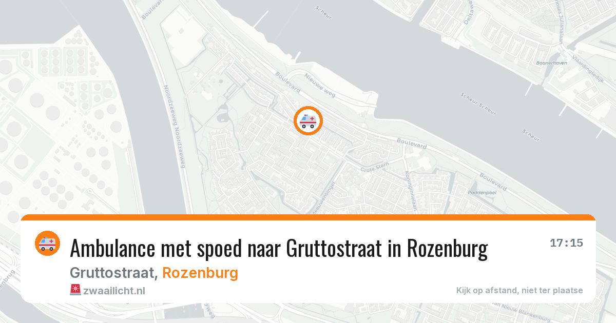 Ambulance met spoed naar Gruttostraat in Rozenburg — 29 jun 2026