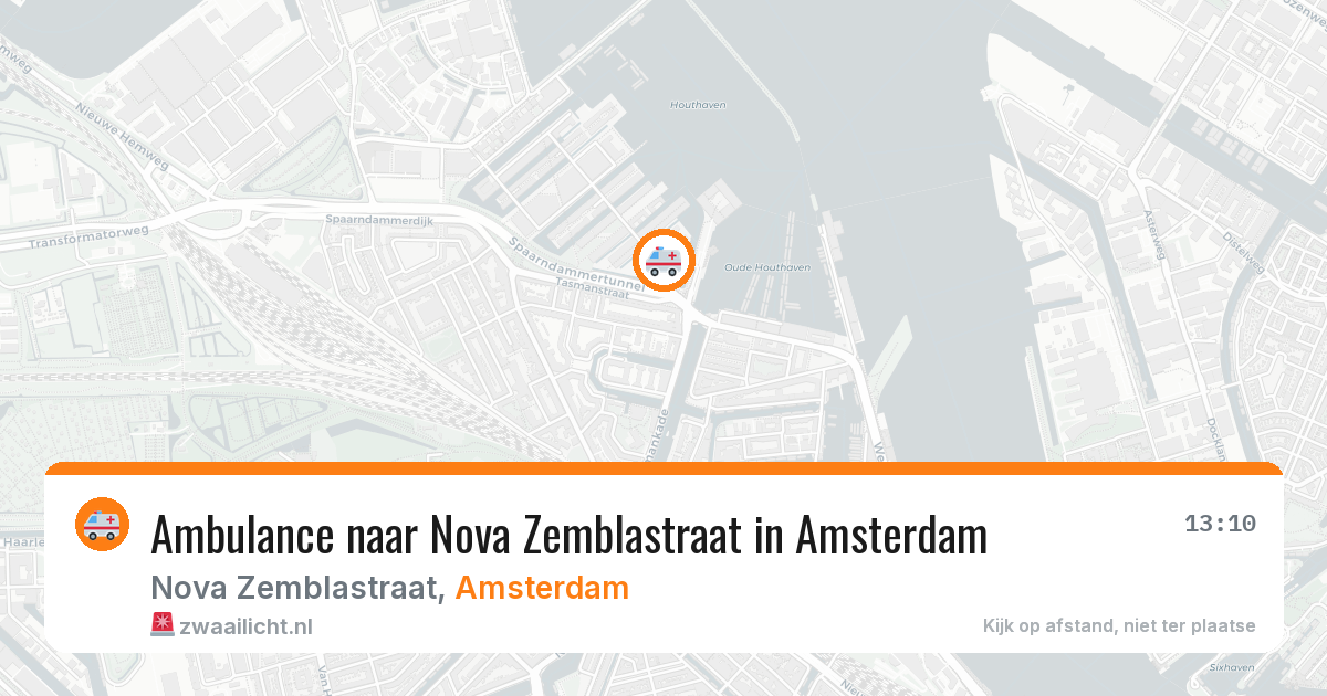 Ambulance naar Nova Zemblastraat in Amsterdam — 18 mrt 2026