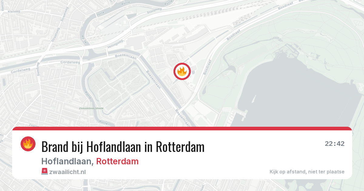 Brand bij Hoflandlaan in Rotterdam — 31 mei 2026