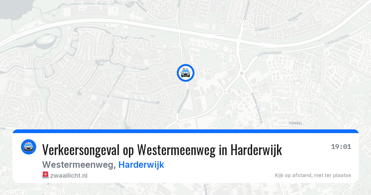 Verkeersongeval op Westermeenweg in Harderwijk — 7 mei 2026
