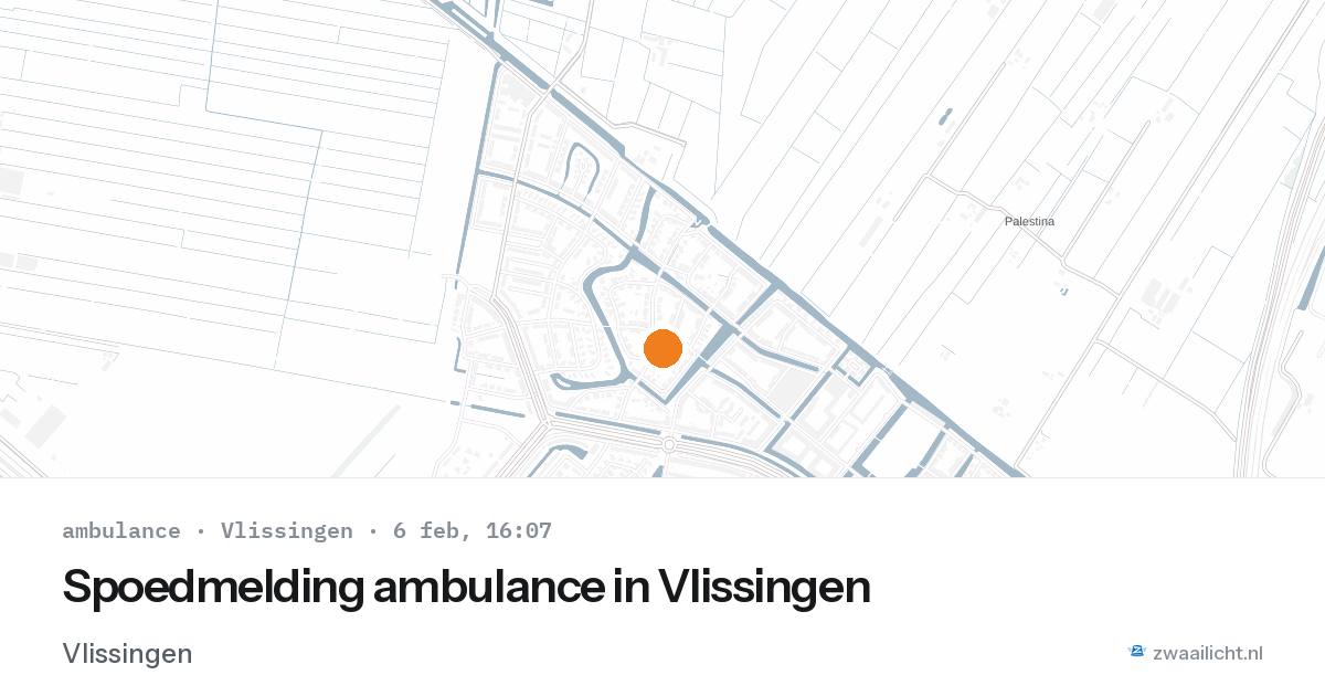 Spoedmelding ambulance in Vlissingen — 6 feb 2026