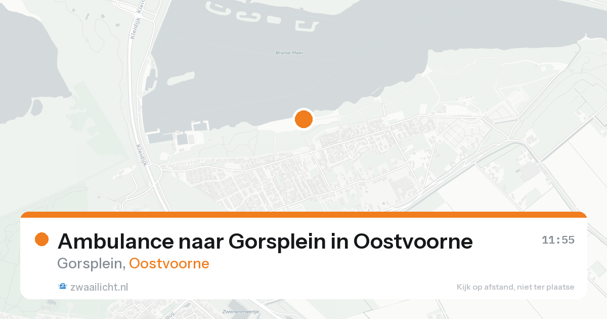 Ambulance naar Gorsplein in Oostvoorne — 17 aug 2026