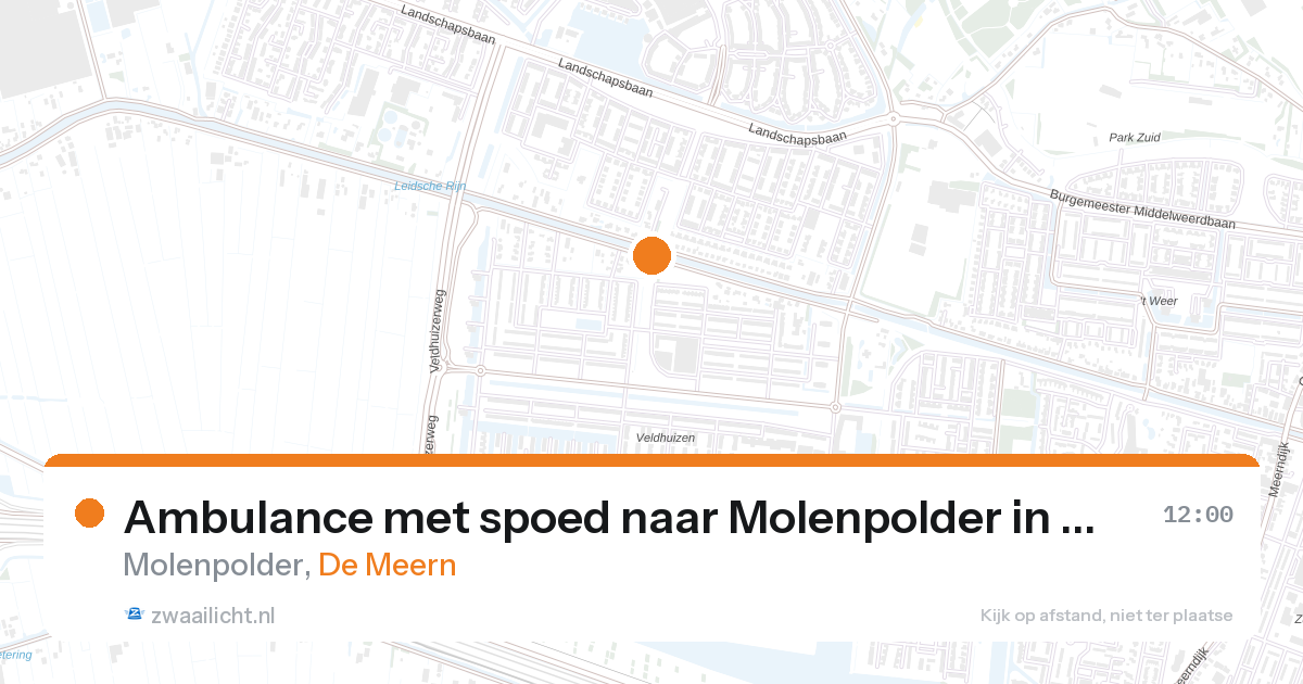 Ambulance met spoed naar Molenpolder in De Meern — 27 aug 2026
