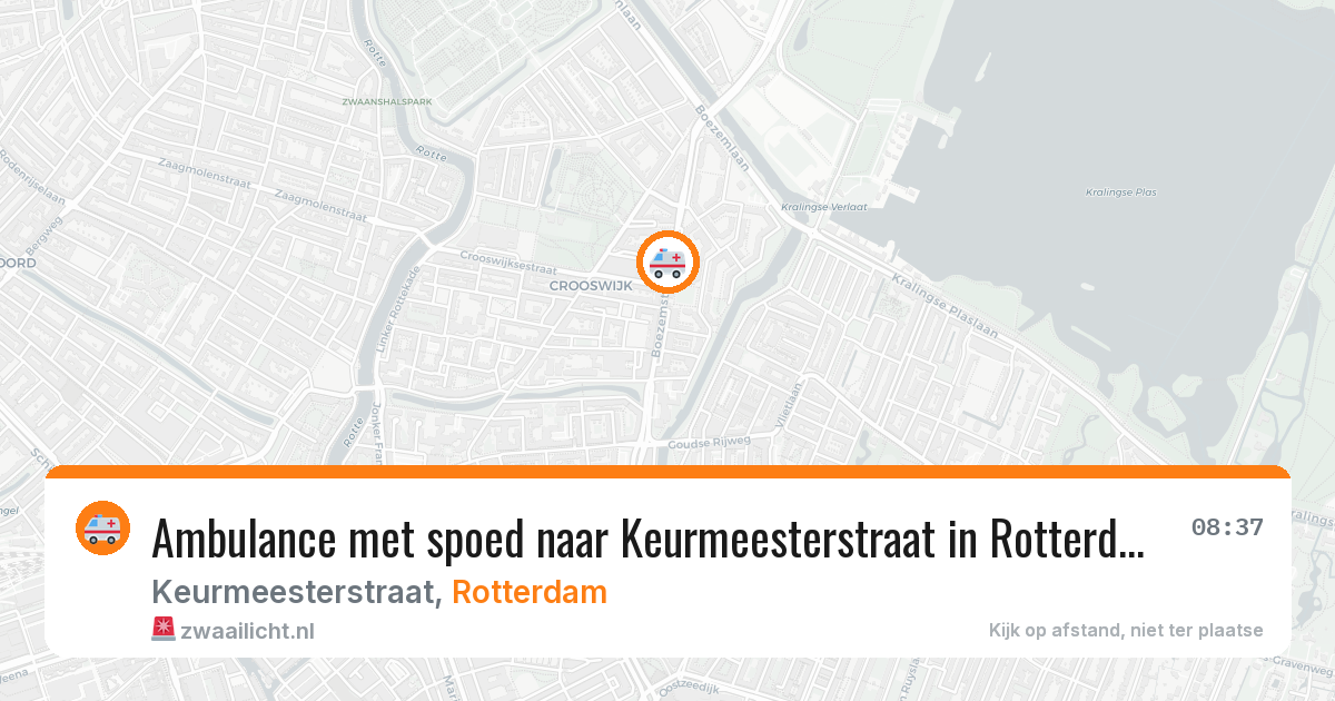 Ambulance met spoed naar Keurmeesterstraat in Rotterdam — 13 jul 2026