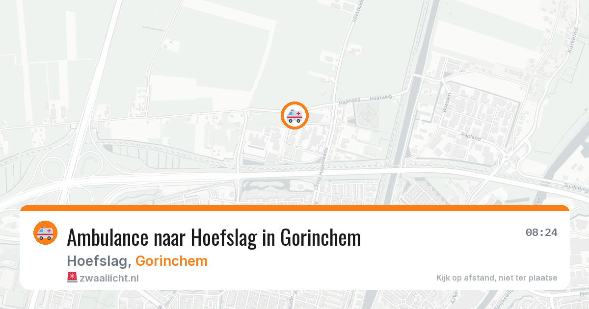 Ambulance naar Hoefslag in Gorinchem — 11 jun 2026