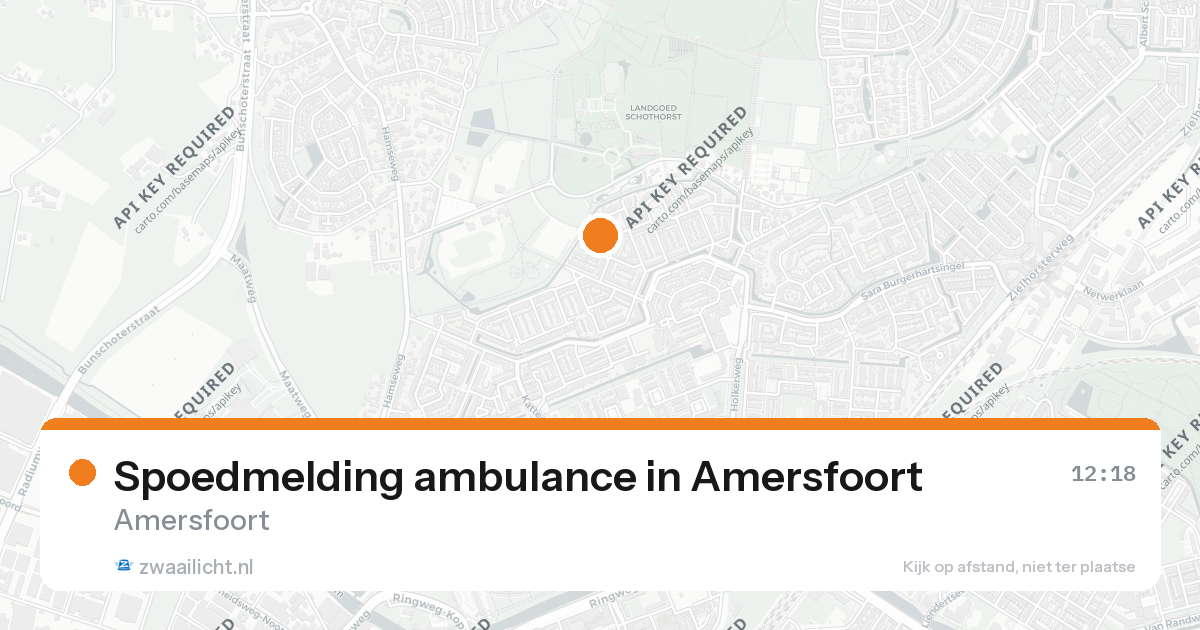 Spoedmelding ambulance in Amersfoort — 26 aug 2026