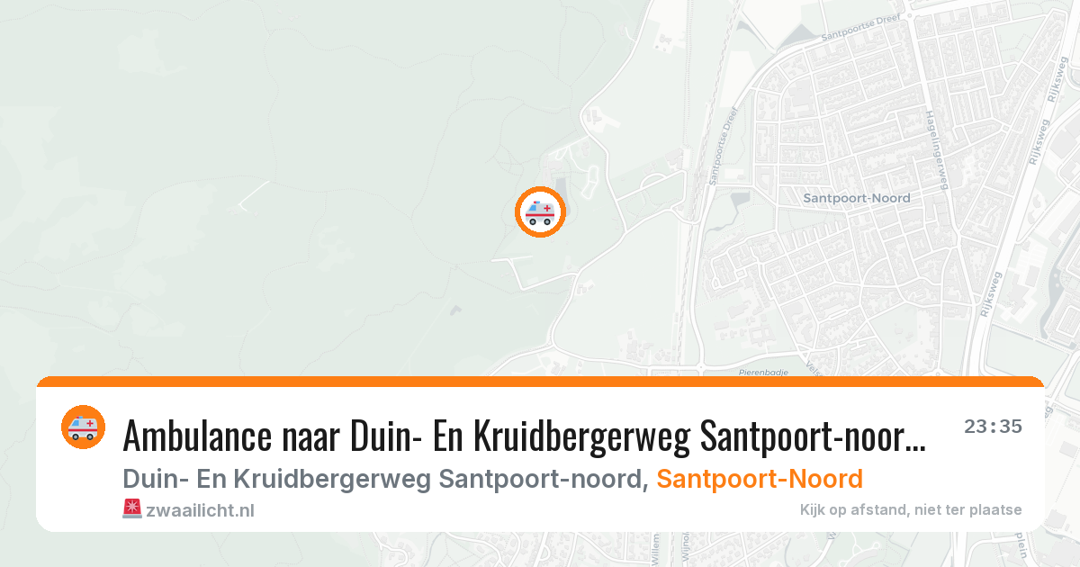 Ambulance naar Duin- En Kruidbergerweg Santpoort-noord in Santpoort-Noord — 11 jun 2026