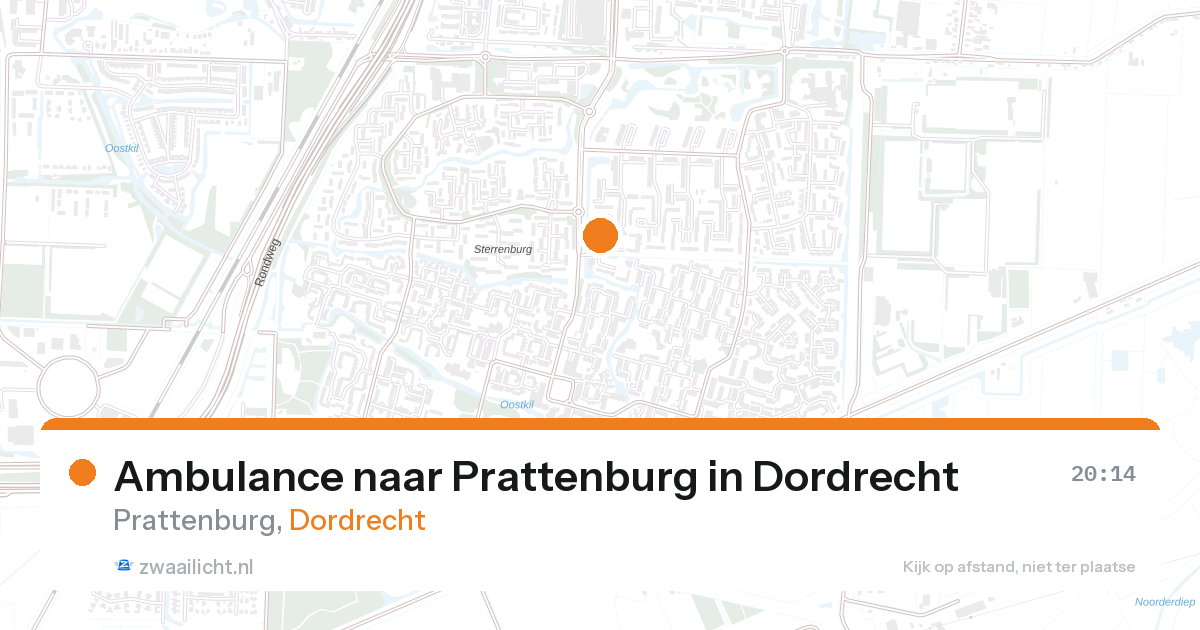 Ambulance naar Prattenburg in Dordrecht — 28 aug 2026
