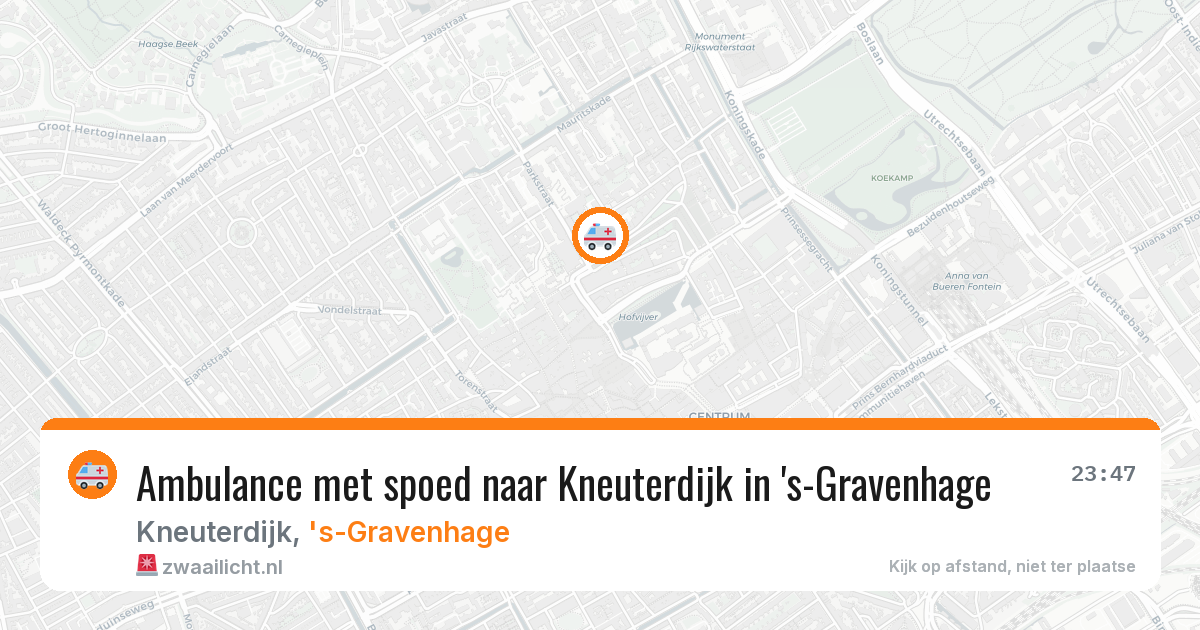 Ambulance met spoed naar Kneuterdijk in 's-Gravenhage — 30 jun 2026