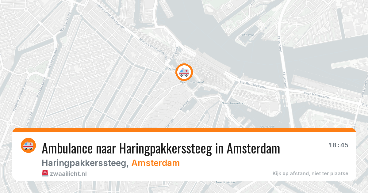 Ambulance naar Haringpakkerssteeg in Amsterdam — 25 jun 2026