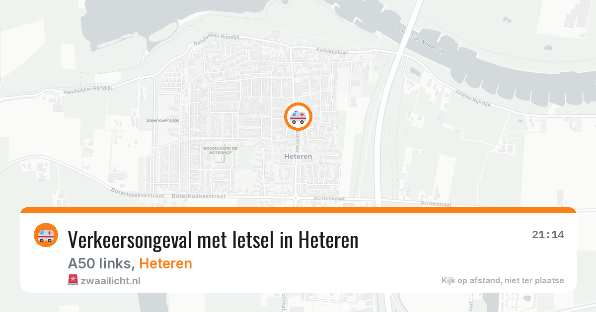 Verkeersongeval met letsel in Heteren — 24 feb 2026