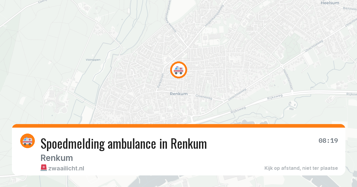 Spoedmelding ambulance in Renkum — 24 jan 2026