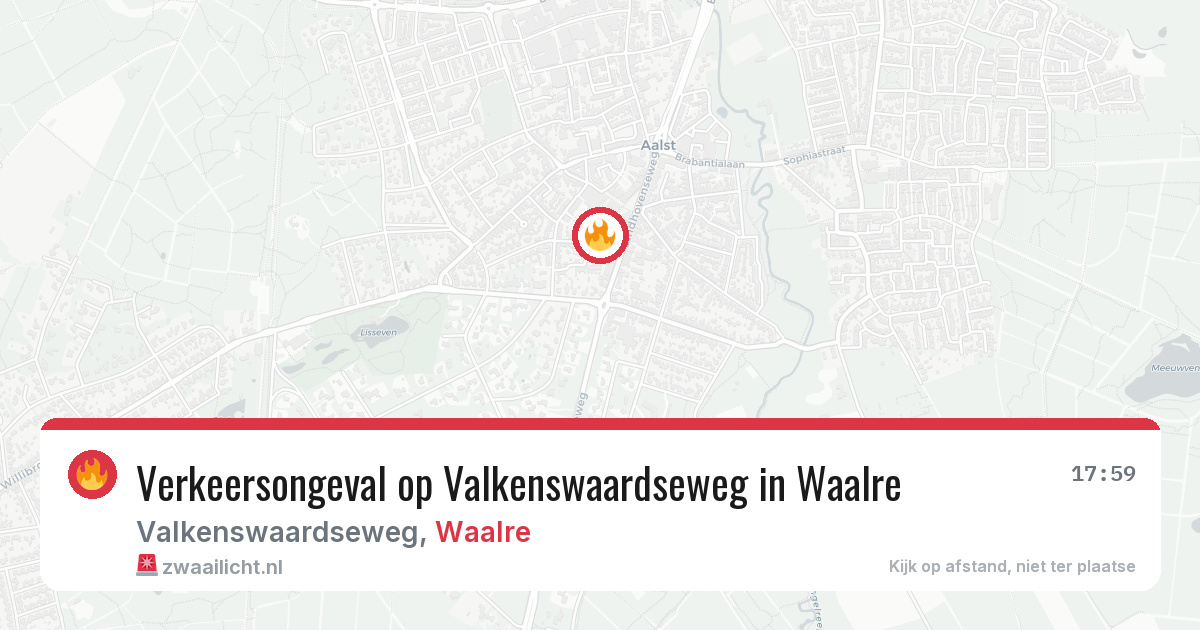 Verkeersongeval op Valkenswaardseweg in Waalre — 3 mei 2026