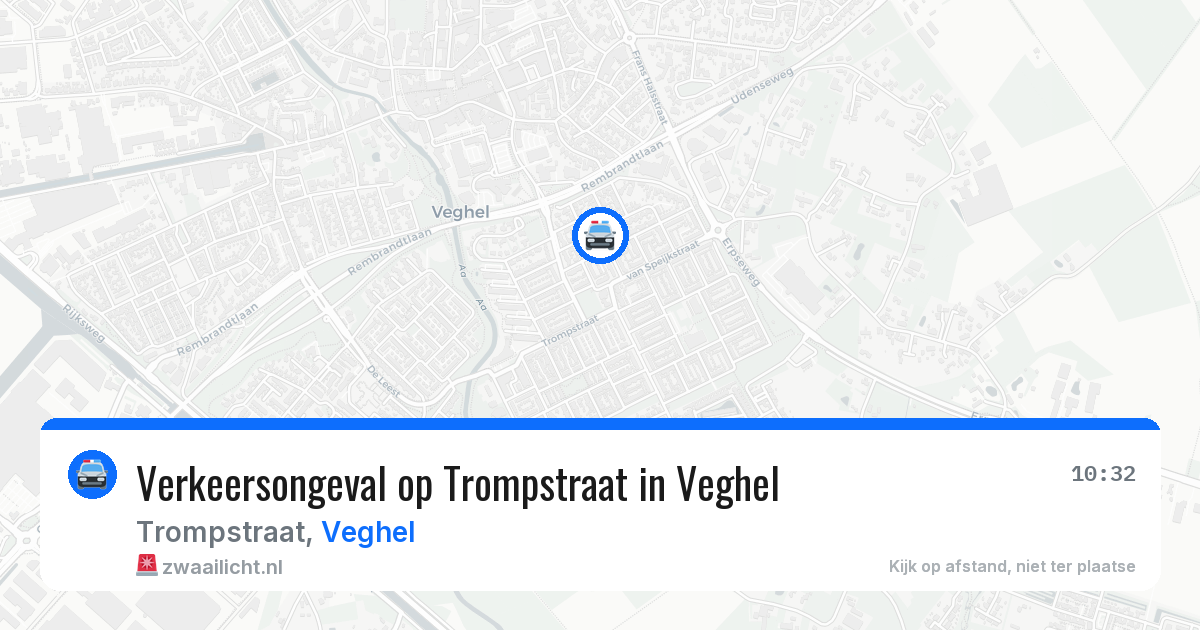 Verkeersongeval op Trompstraat in Veghel — 19 jun 2026