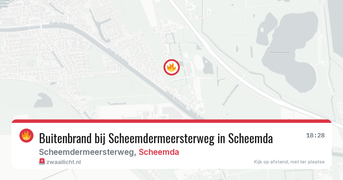 Buitenbrand bij Scheemdermeersterweg in Scheemda — 25 mei 2026