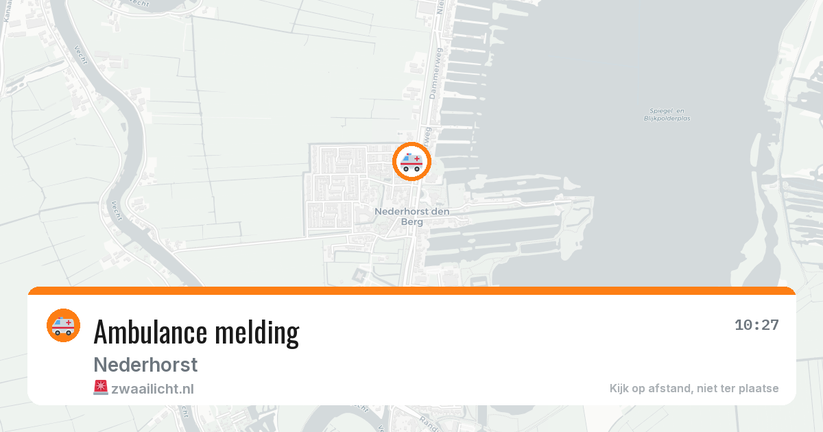 Ambulance melding — 6 jul 2026