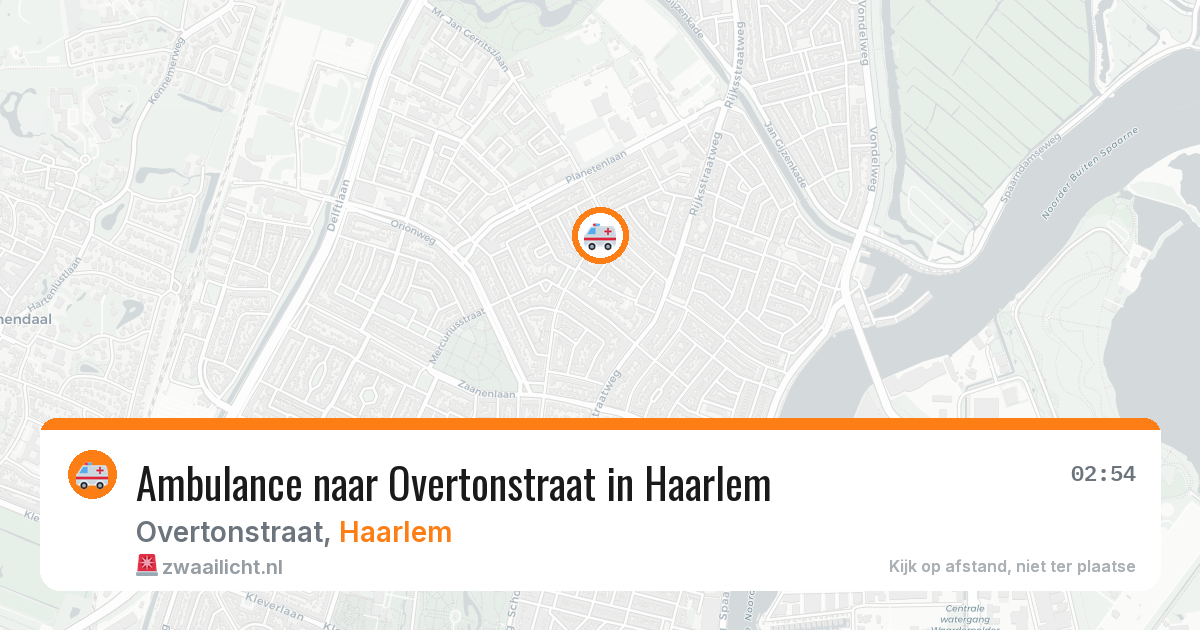 Ambulance naar Overtonstraat in Haarlem — 11 jul 2026