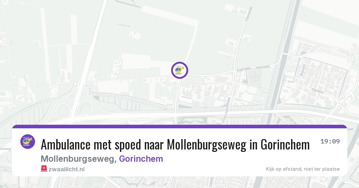 Ambulance met spoed naar Mollenburgseweg in Gorinchem — 3 jul 2026