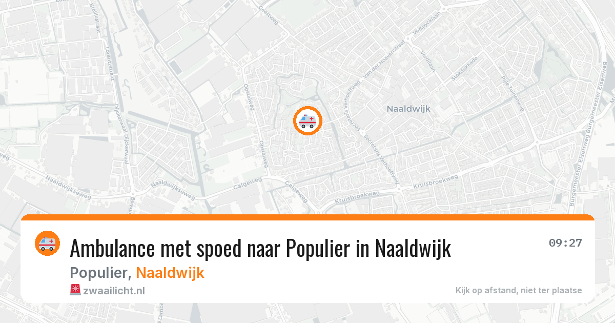 Ambulance met spoed naar Populier in Naaldwijk — 28 mrt 2026
