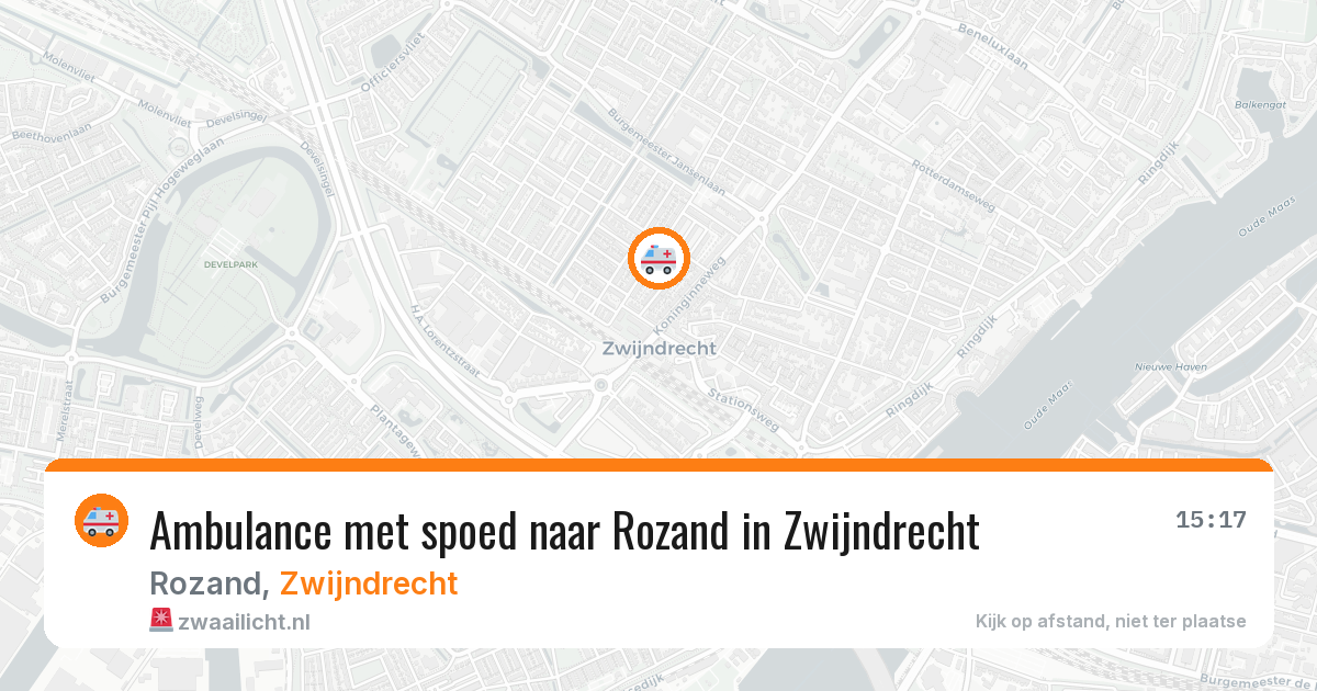 Ambulance met spoed naar Rozand in Zwijndrecht — 26 mei 2026