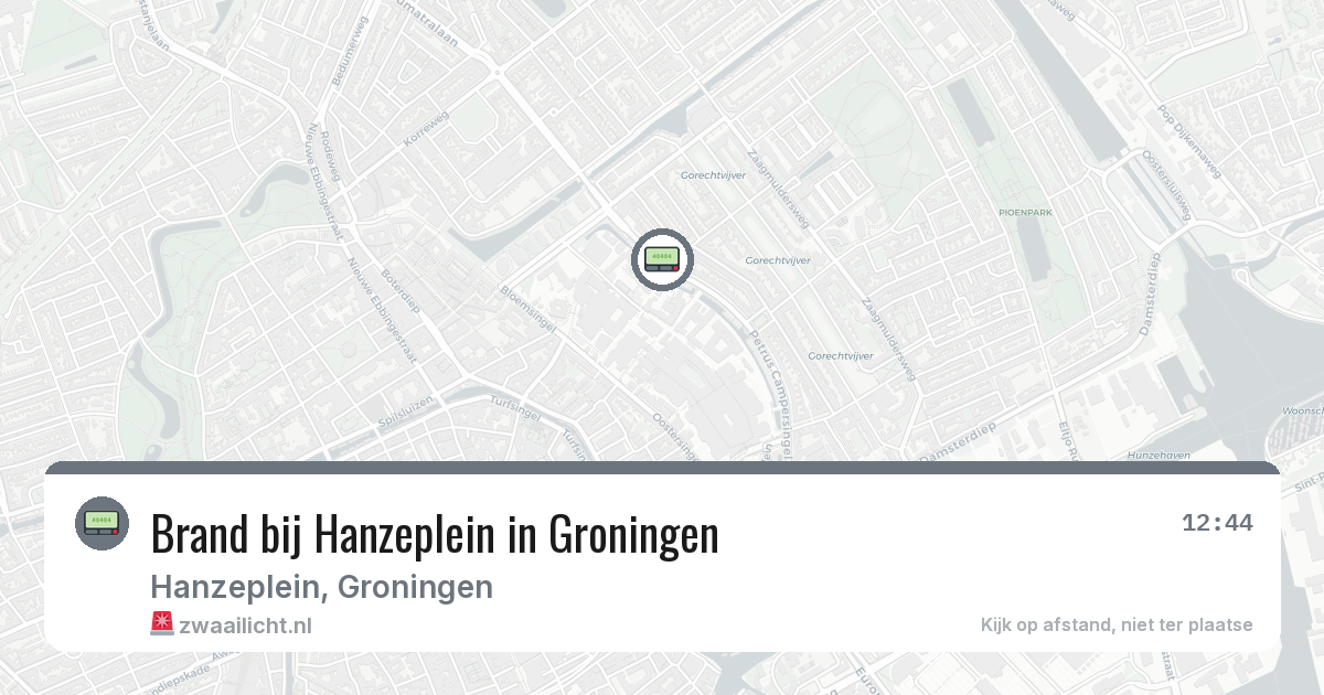 Brand bij Hanzeplein in Groningen — 23 jun 2026