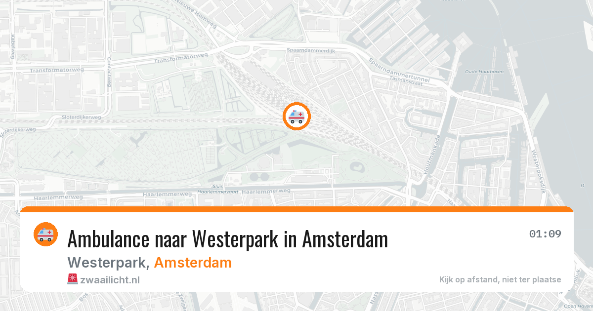 Ambulance naar Westerpark in Amsterdam — 24 jun 2026