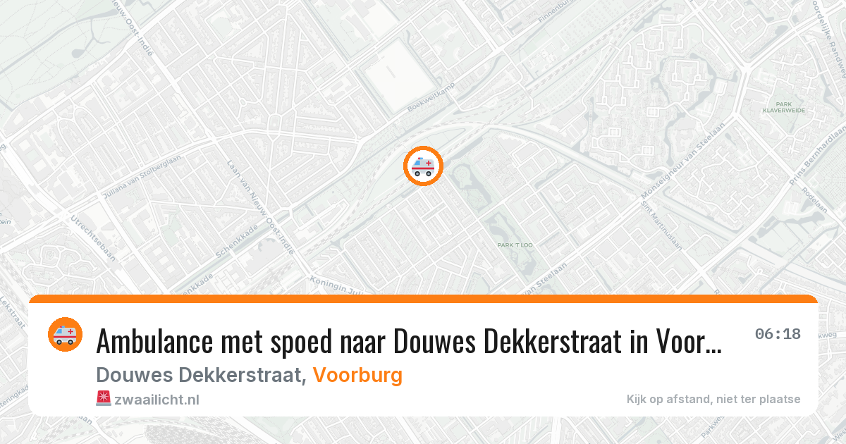 Ambulance met spoed naar Douwes Dekkerstraat in Voorburg — 21 jan 2026