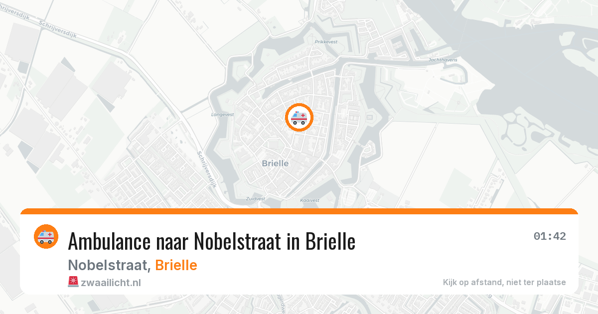 Ambulance naar Nobelstraat in Brielle — 22 mei 2026