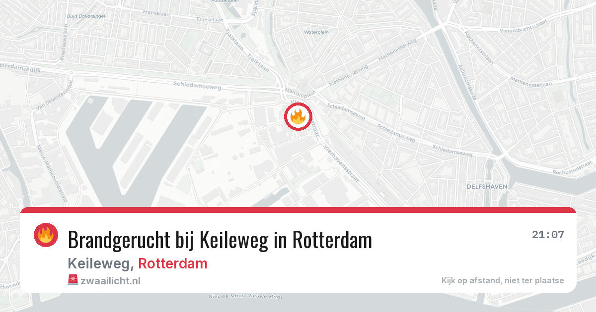 Brandgerucht bij Keileweg in Rotterdam — 8 jun 2026