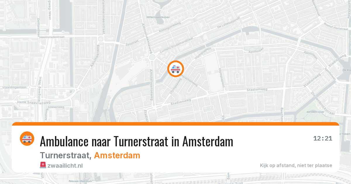 Ambulance naar Turnerstraat in Amsterdam — 1 apr 2026