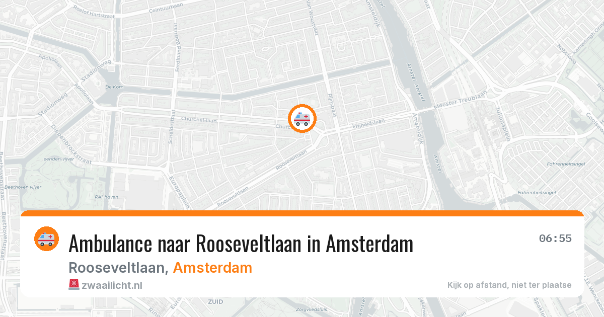 Ambulance naar Rooseveltlaan in Amsterdam — 7 jun 2026