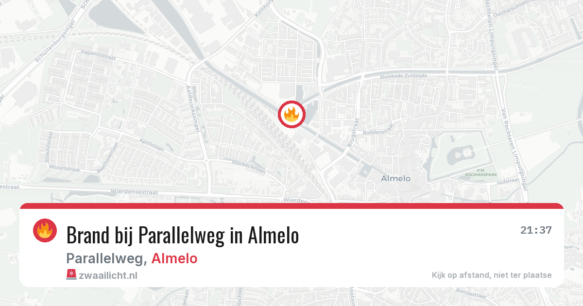 Brand bij Parallelweg in Almelo — 5 mrt 2026