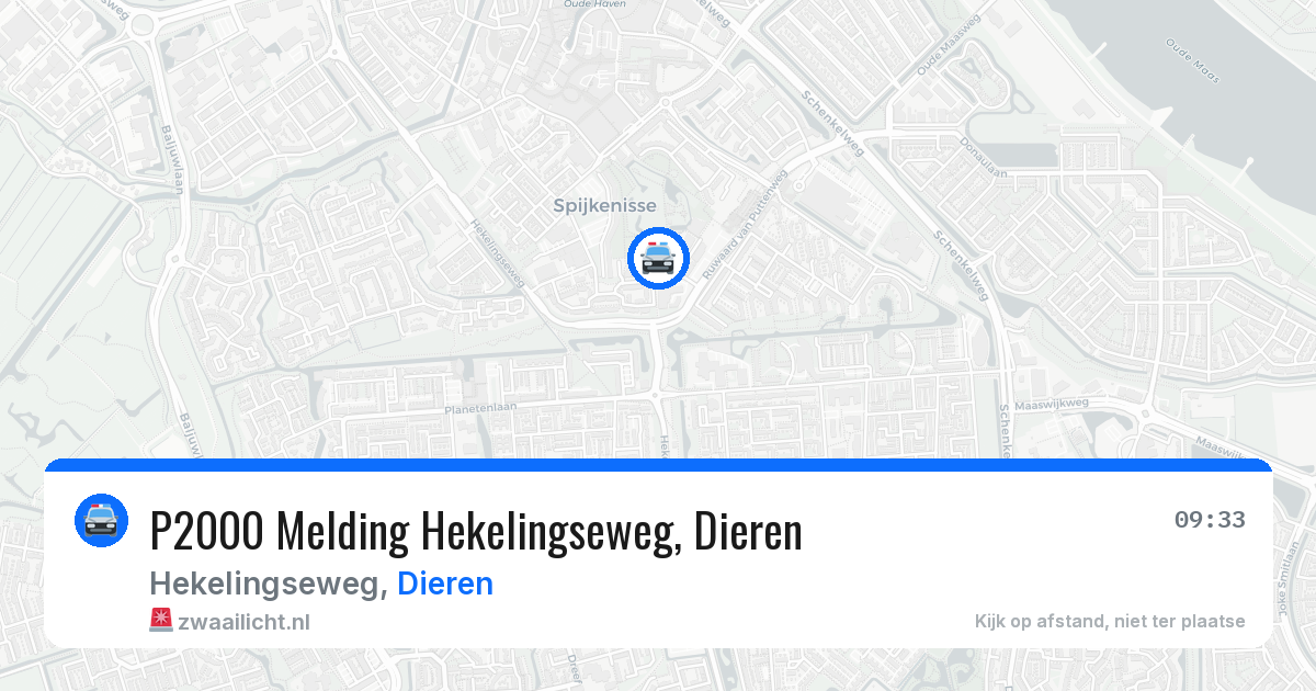 P2000 Melding Hekelingseweg, Dieren — 9 jul 2026