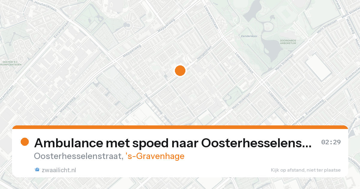 Ambulance met spoed naar Oosterhesselenstraat in 's-Gravenhage — 19 aug 2026