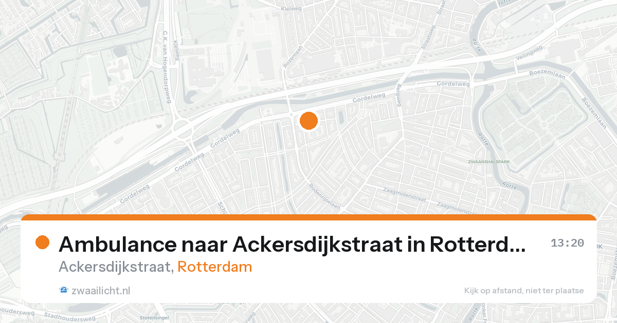 Ambulance naar Ackersdijkstraat in Rotterdam — 22 aug 2026