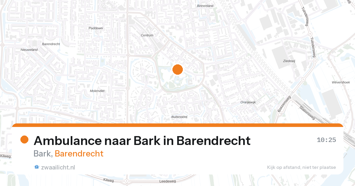 Ambulance naar Bark in Barendrecht — 17 jul 2026
