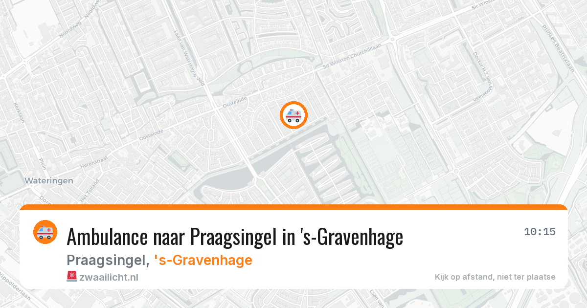 Ambulance naar Praagsingel in 's-Gravenhage — 29 apr 2026